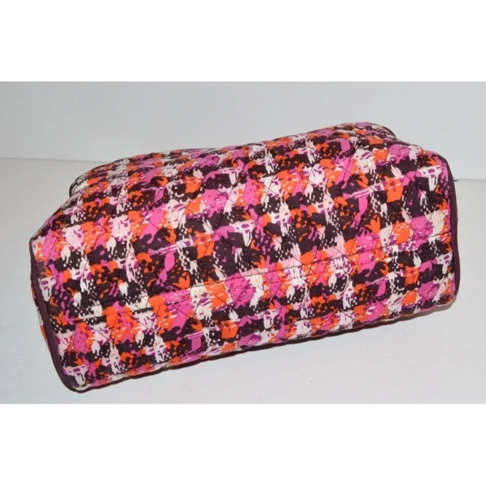Vera Bradley Houndstooth Tweed Cosmetic Travel storage Bag 10